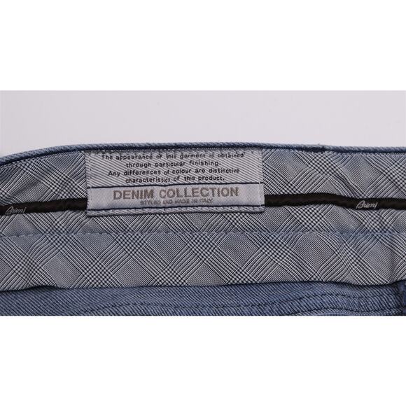 Brioni Mens Meribel Medium Wash Cotton Cashmere Stretch Jeans 38x27 - Picture 10 of 12